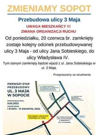 Ulica 3 maja przebudowa