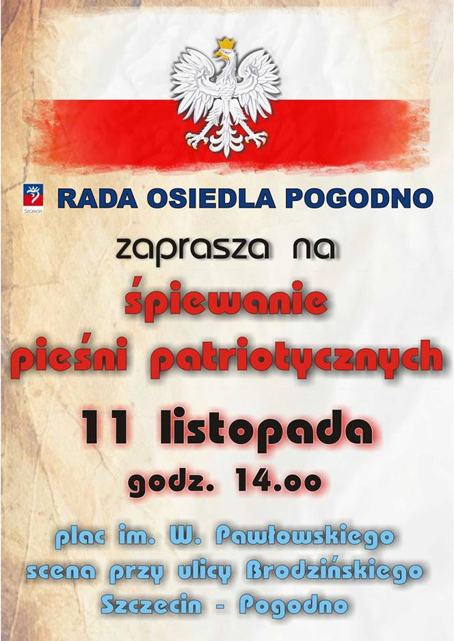 Śpiewanie pieśni patriotycznych na Pogodnie