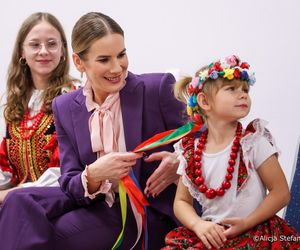 Marta Nawrocka spotkała się z młodymi gospodyniami