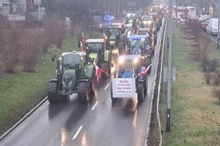Strajk rolników w Krakowie