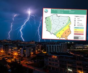 Gwałtowne burze w Polsce. Mapa ostrzeżeń pogodowych mieni się kolorami