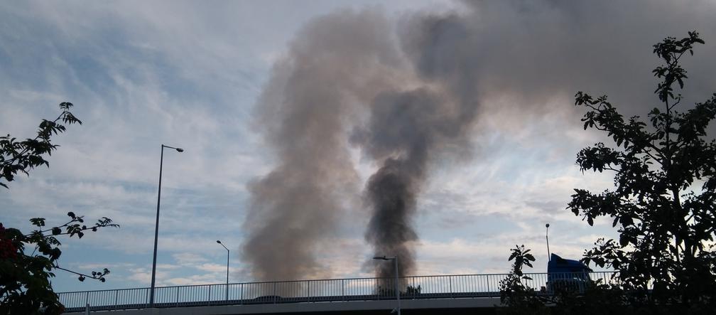 Pożar przy Klecińskiej