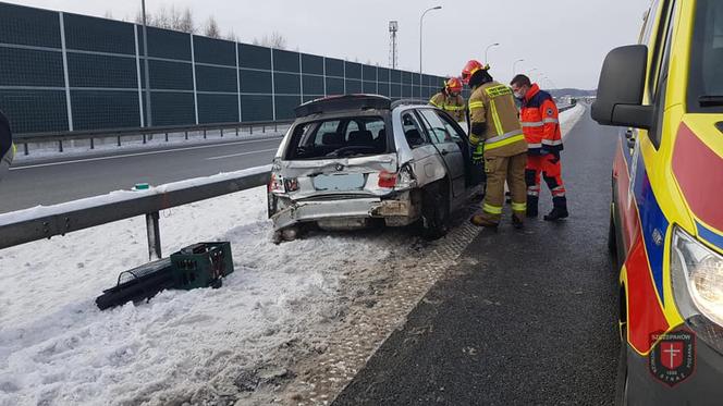 Mokrzyska. WYPADEK na autostradzie A4. W kraksie brało udział sześć samochodów