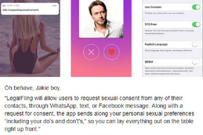 Aplikacja do zawierania umów na seks. Odpowiedź na #Metoo