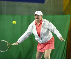 Katarzyna Niezgoda i ukochany rozgrzali kort! Spódniczka kusa, za to mimika na bogato