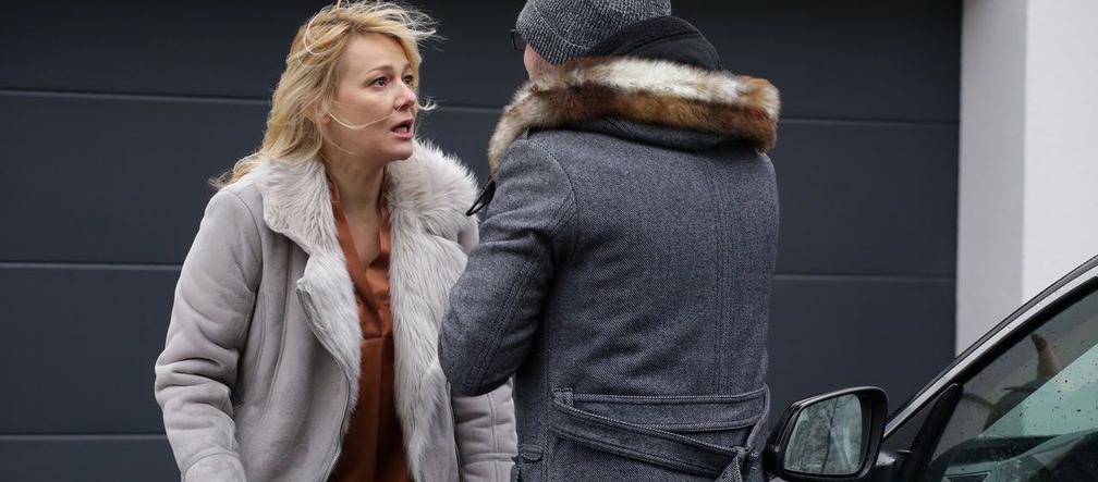 	M jak miłość odc. 1520. Adam Werner (Jacek Kopczyński), Agata (Katarzyna Kwiatkowska)