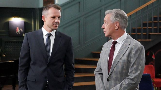 Barwy szczęścia odc. 3132. Bruno Stański (Lesław Żurek), Henryk Kępski (Zbigniew Suszyński)