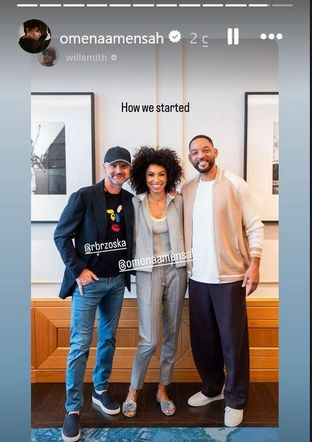 Rafał Brzoska, Omenaa Mensah i Will Smith