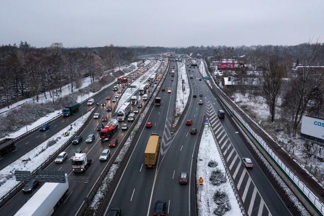 Śnieżna zima w Warszawie