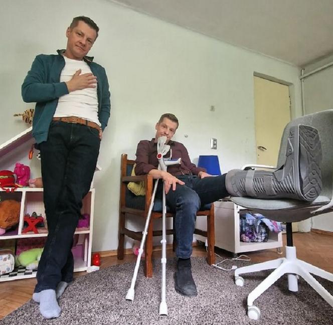 M jak miłość na planie nowego sezonu po wakacjach 2023. Paweł (Rafał Mroczek), Piotrek (Marcin Mroczek)