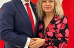 Karol Nawrocki z Małgorzatą Wassermann 