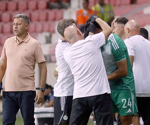 Skandaliczny transparent na meczu Raków - Maccabi