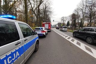 Zderzenie więziennej karetki z samochodem osobowym w Tarnowskich Górach