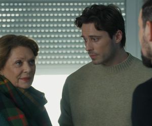 	Barwy szczęścia odc. 3202. Marcin Kodur (Oskar Stoczyński), Józefina Rawiczowa (Elżbieta Jarosik), Cezary (Marcel Opaliński)