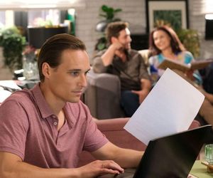 M jak miłość odc. 1829. Olek (Maurycy Popiel), Aleksandra (Małgorzata Pieczyńska), Marcin (Mikołaj Roznerski)