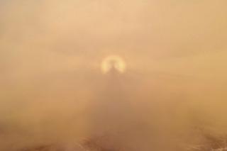 Zachód słońca na Śnieżniku, 7 stycznia 2023 roku