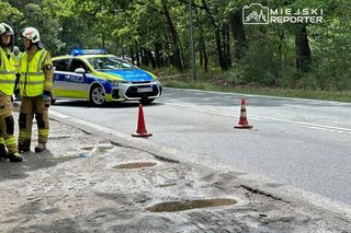  Czołowe zderzenie w Wawrze