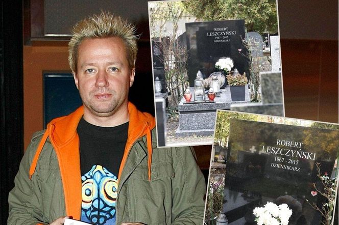 Skromny nagrobek Roberta Leszczyńskiego. Jeden szczegół przyciąga uwagę!