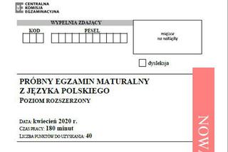 Matura próbna 2020 język polski - rozszerzony