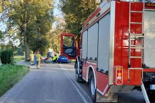 Śmiertelny wypadek w powiecie lubelskim. Samochód osobowy zderzył się z motocyklistą