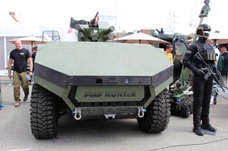 Pojazd bezzałogowy PIAP HUNTER z wieżą Grupy WB na Eurosatory 2024