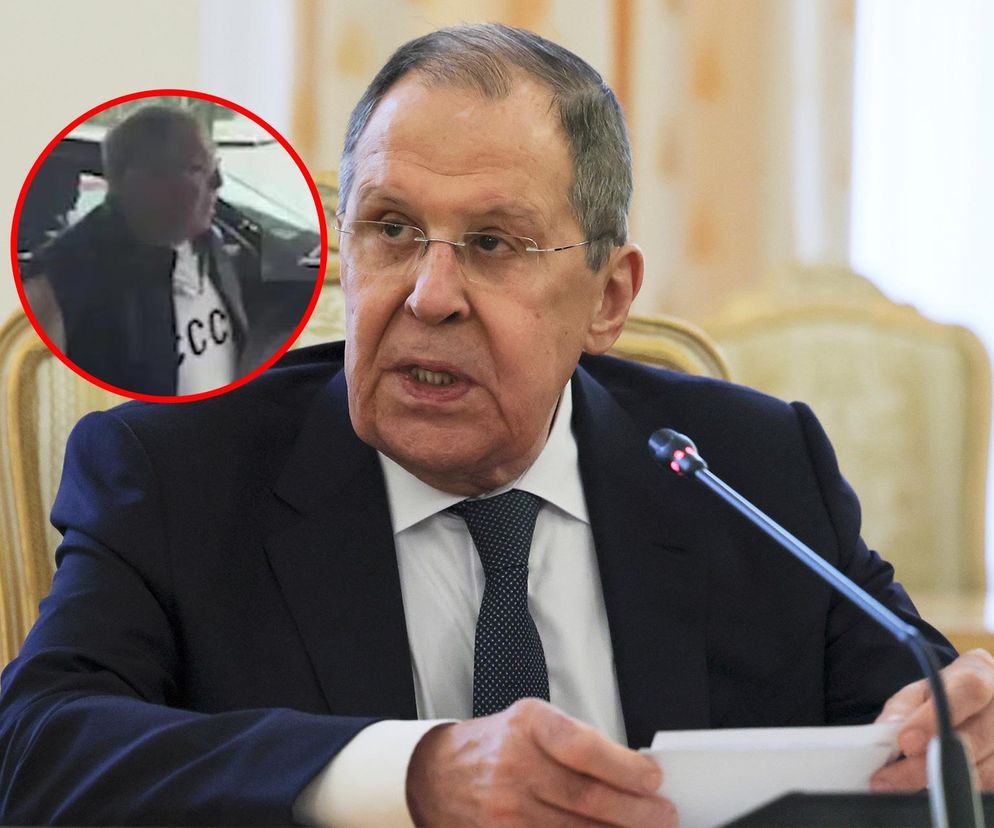 Ławrow w koszulce CCCP (ZSRR)