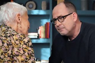 Barwy szczęścia odc. 3181. Krystyna Złota (Hanna Bieluszko), Marek (Marcin Perchuć)