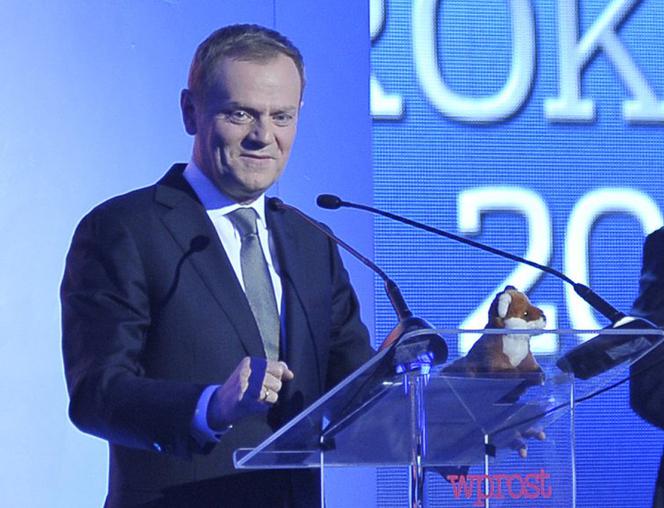 Człowiek Roku 2011 Wprost - Donald Tusk z rudym lisem