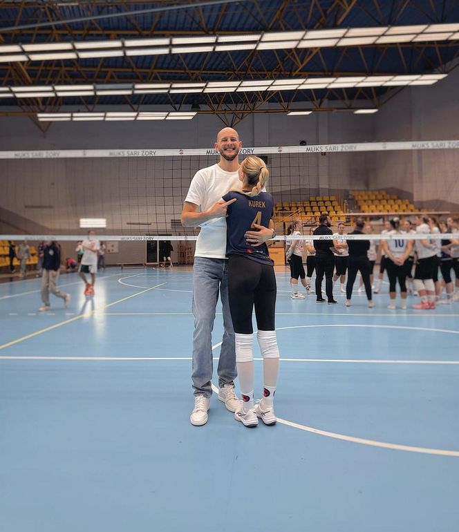 Bartosz Kurek z żoną Anną