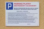 Płatny parking przy ul. Wita Stwosza w Szczecinie