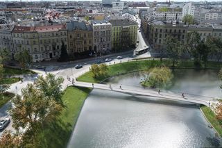 Wizualizacje Kładki Łąbędziej we Wrocławiu