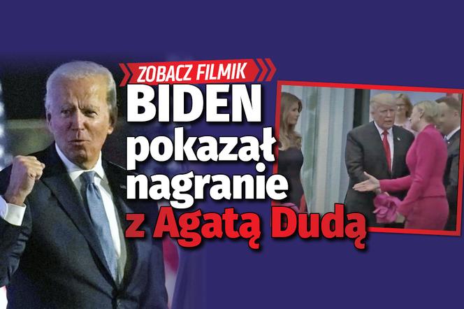 Biden pokazał nagranie z Agatą Dudą