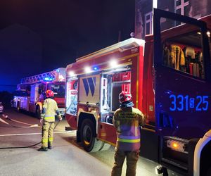 Pożar budynku wielorodzinnego w Bielsku-Białej