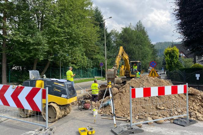 Prace remontowe na ulicy Żeromskiego