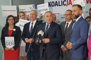 Wybory 2019: Grzegorz Schetyna w Białymstoku. Mówił o inwestycjach, ZUS-ie i mowie nienawiści
