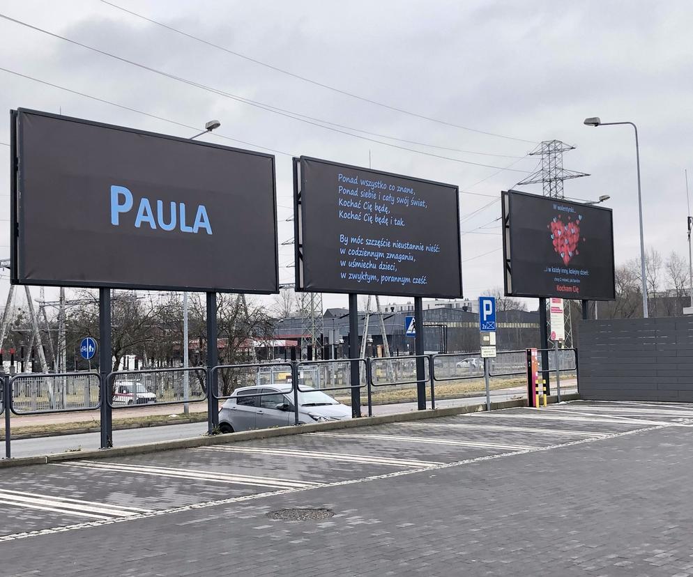 Katowice: Wynajął trzy bilboardy na Bażantowie, by wyznać miłość Pauli!