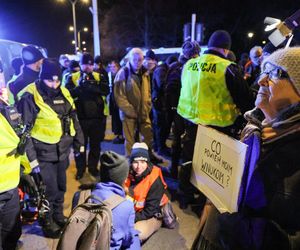 Blokada Ostatniego Pokolenia na Wisłostradzie (13.12.2024)