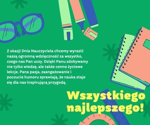 Mądre życzenia na Dzień Nauczyciela - darmowe kartki