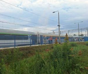 Rawicz. Pożar pociągu Intercity. Ewakuacja 60 pasażerów