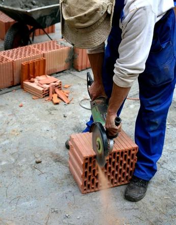 Cięcie pustaków ceramicznych