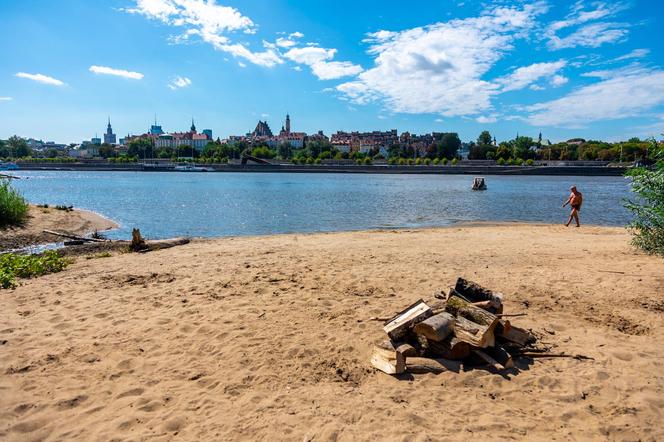 Plaża Rusałka, czyli Plaża Praska – widoki z plaży