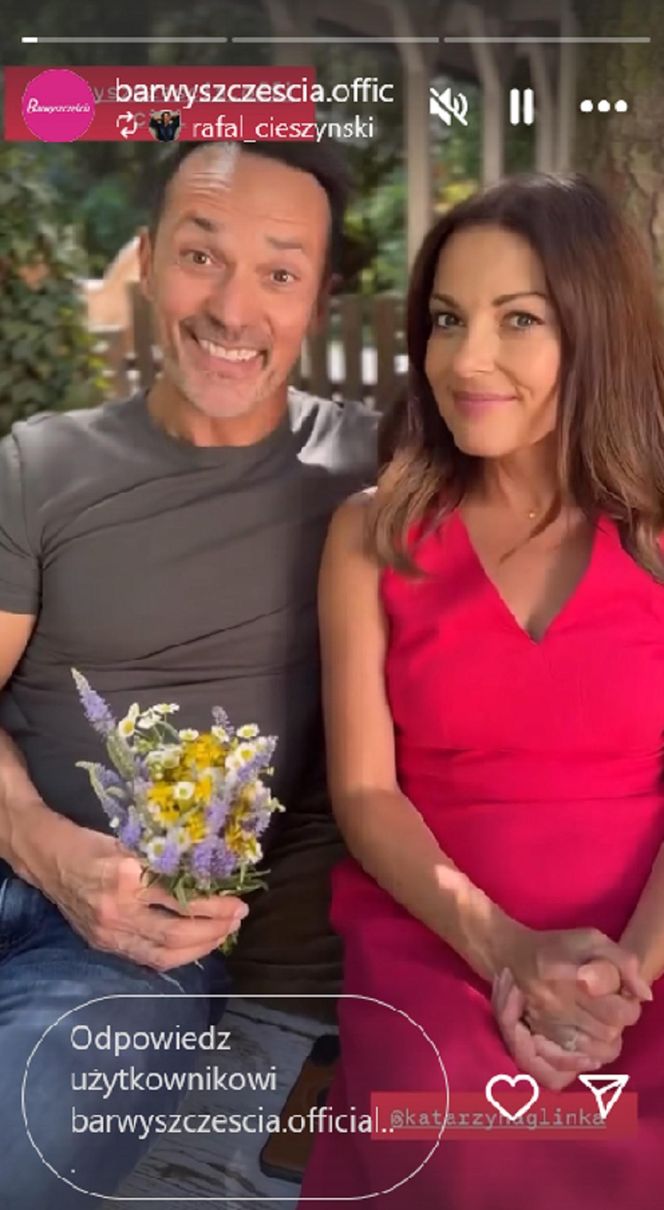 Barwy szczęścia. Rafał Cieszyński (Mariusz), Katarzyna Glinka (Kasia)