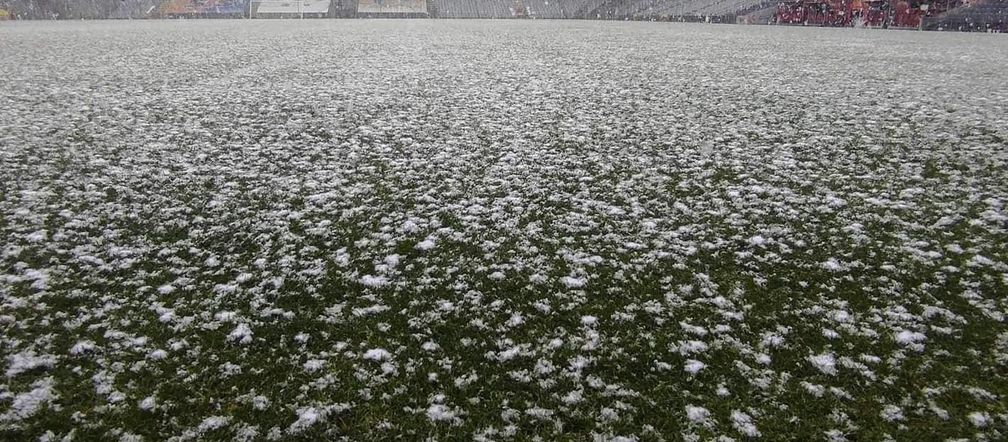 Pierwsze opady śniegu w Kielcach