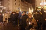 Manifestacja w obronie sądownictwa na Rynku Staromiejskim w Toruniu
