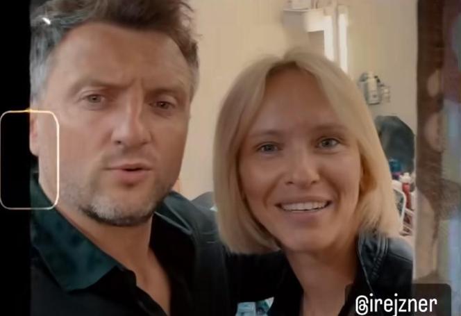 	M jak miłość nowy sezon na planie. Dorota (Iwona Rejzner), Bartek (Arkadiusz Smoleński)