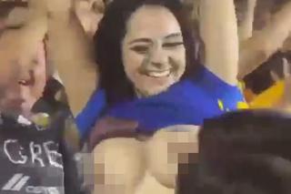 Kibice myśleli, że to stało się na mistrzostwach świata! Wideo ekwadorskiej fanki stało się viralem