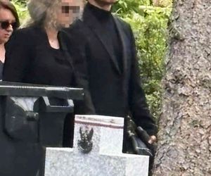 Michał Czernecki z nową partnerką na pogrzebie Joanny Kołaczkowskiej