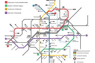 W stolicy ma powstać 5 linii metra do 2050 r. Zobacz trasy
