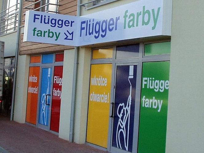 Otwarcie sklepu Flügger farby w Plewiskach k/Poznania - już 1 kwietnia 2009 roku.