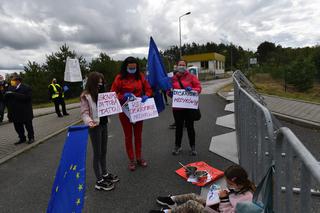 Protest na granicy polsko-niemieckiej w Lubieszynie